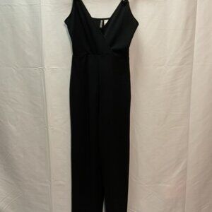 Divided - Elegant Black V-Neck, Wrap Front, wide Legs, Jumpsuit. Size Small